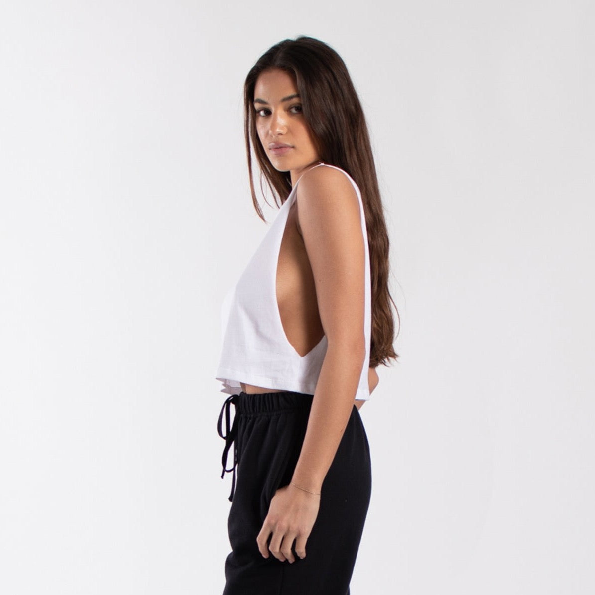 Garment Dyed Cropped Muscle Tank