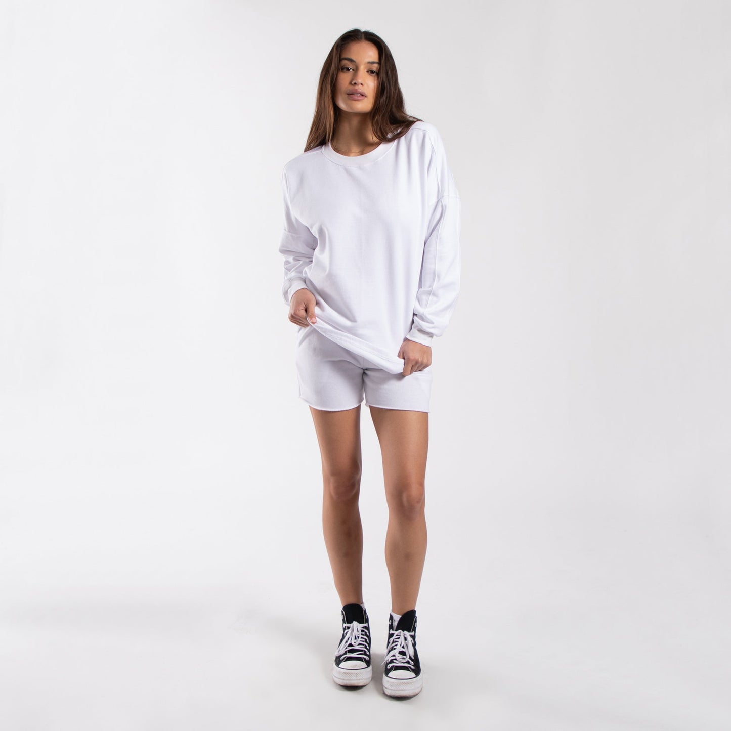 Contrast Crewneck Sweatshirt