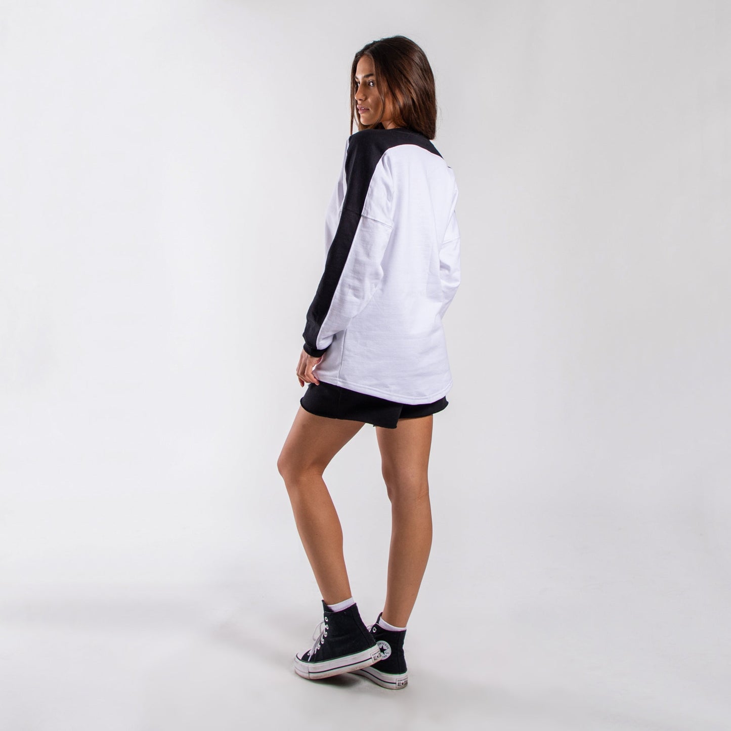 Contrast Crewneck Sweatshirt