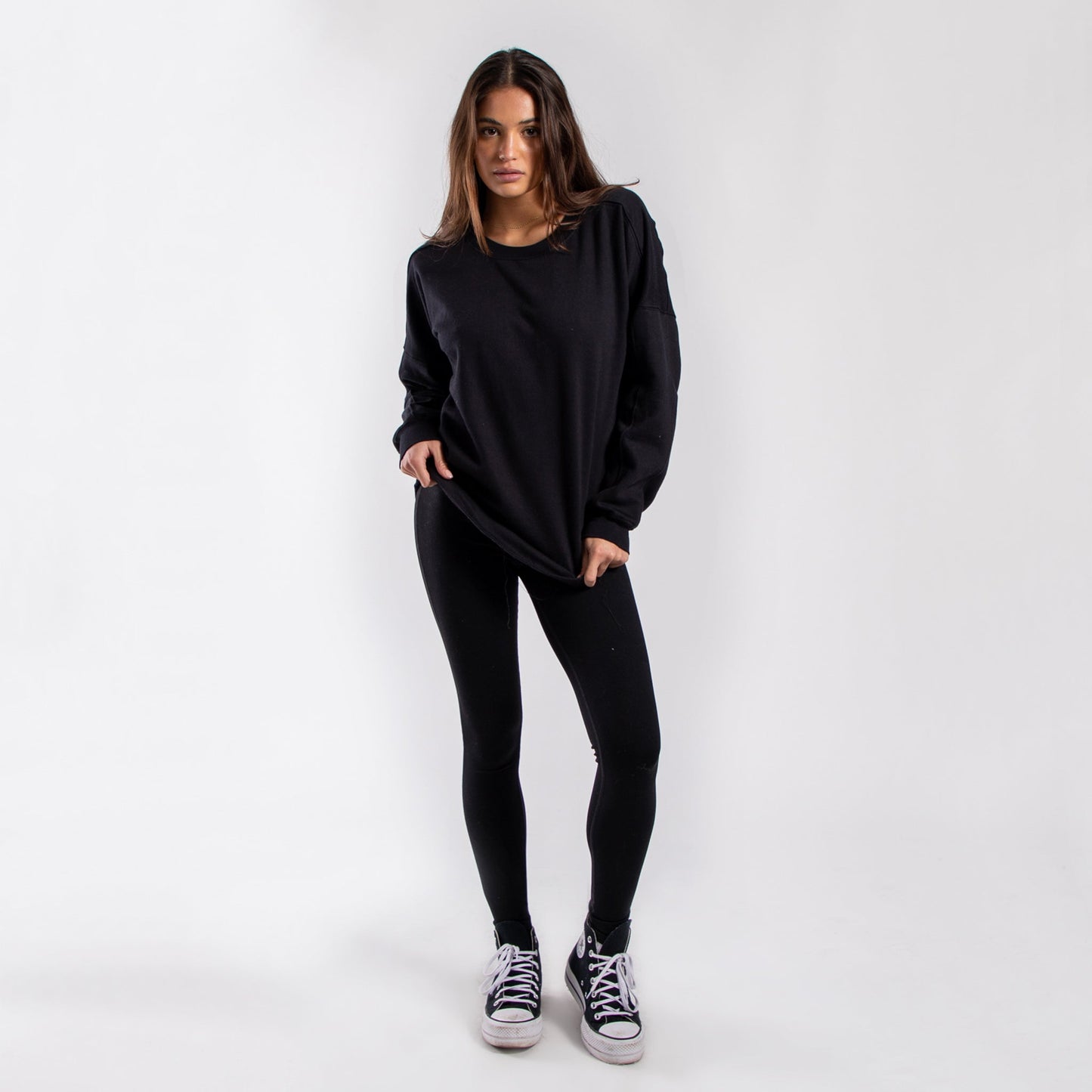 Contrast Crewneck Sweatshirt