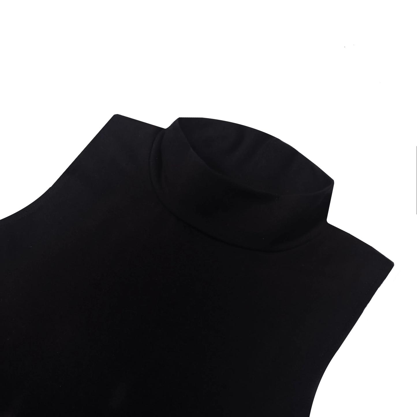 Mock Neck Cropped Muscle Tank