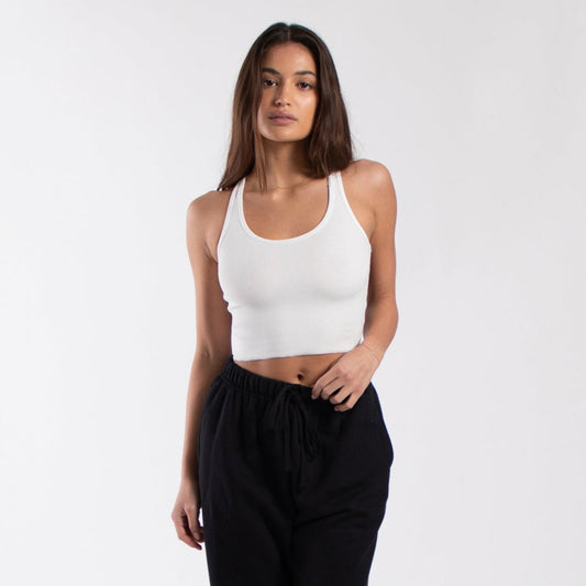 2x1 Ribbed Crop Tank