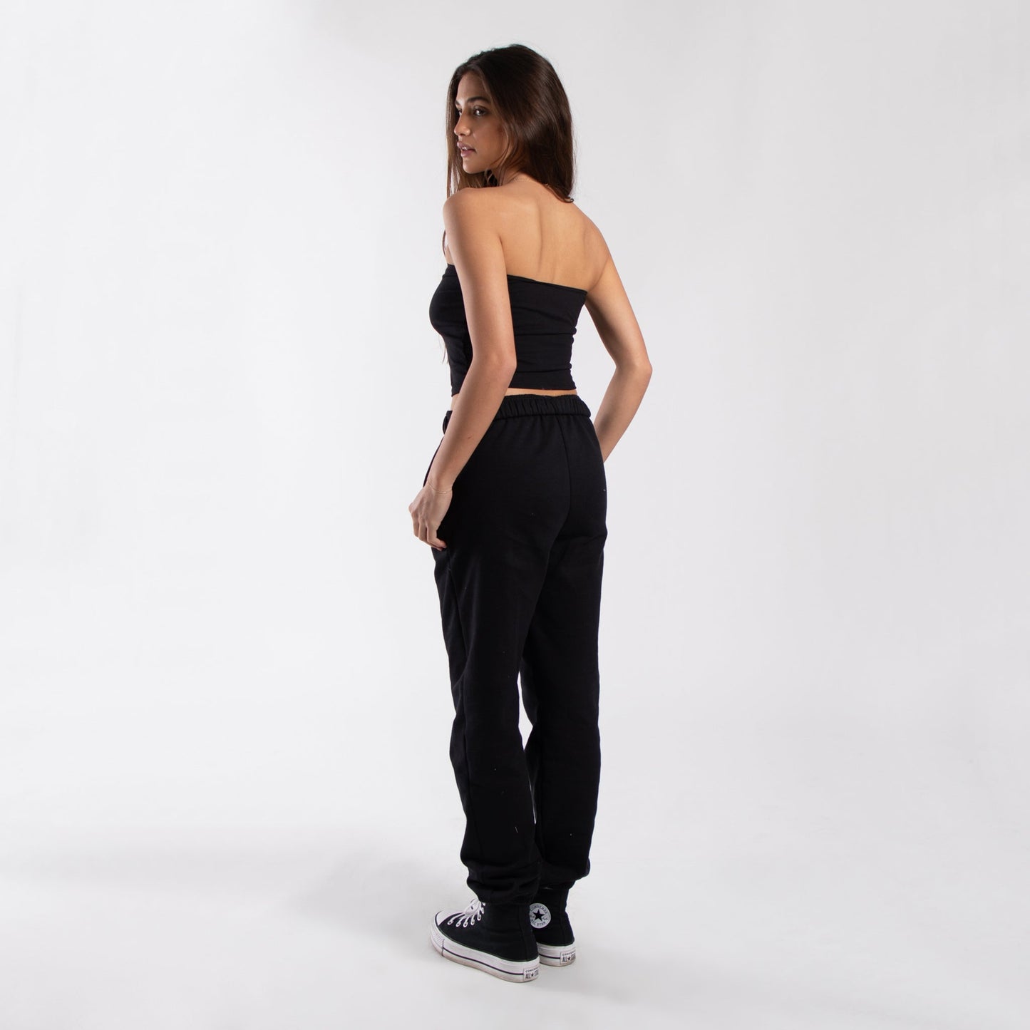 Cropped Strapless Tube Top