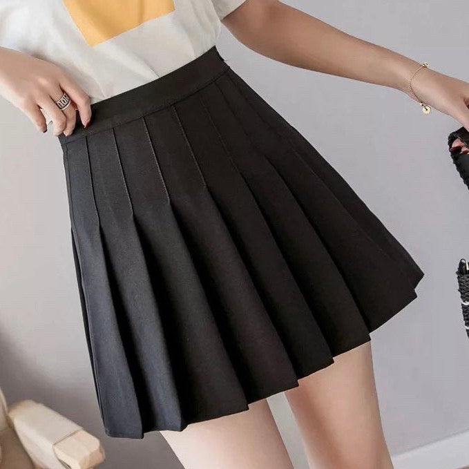 Pleated Mini Skirt