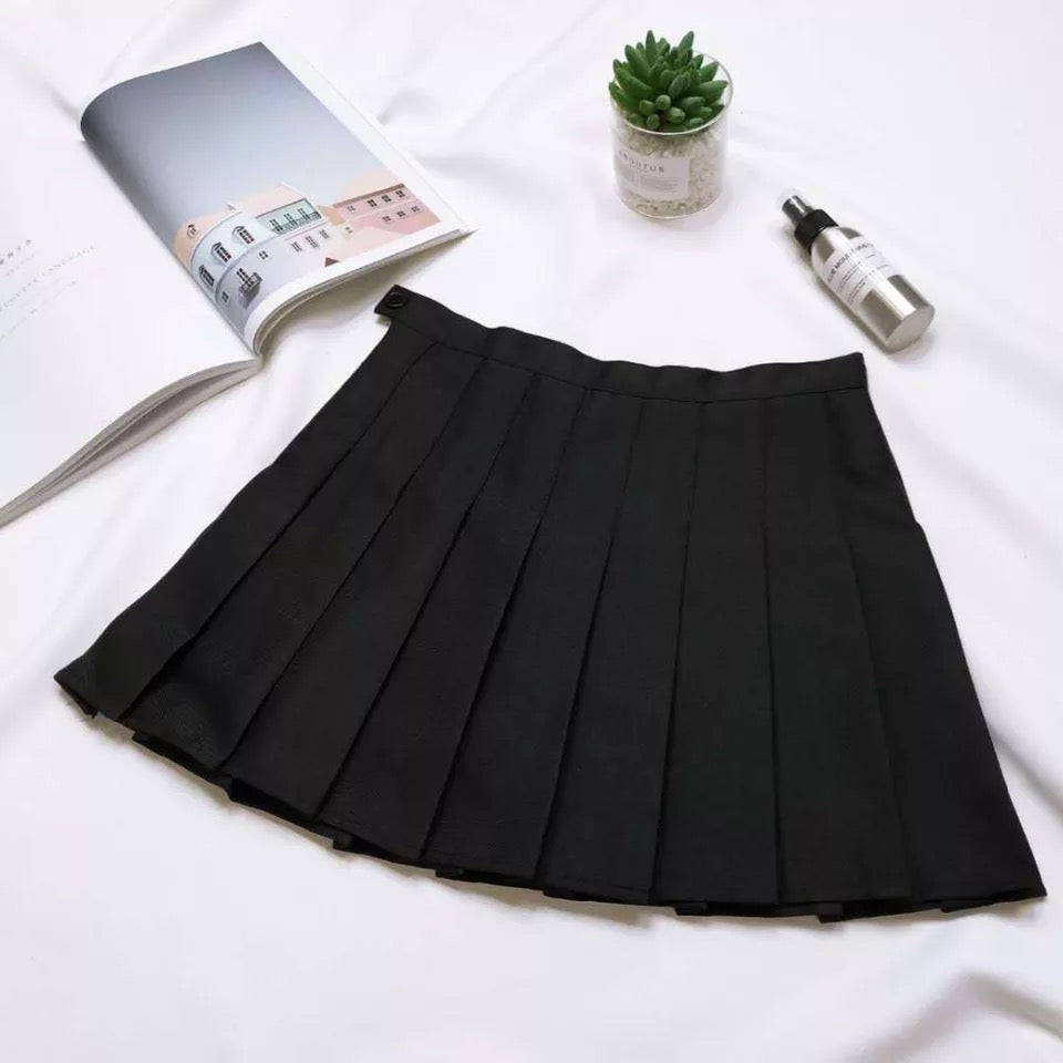 Pleated Mini Skirt