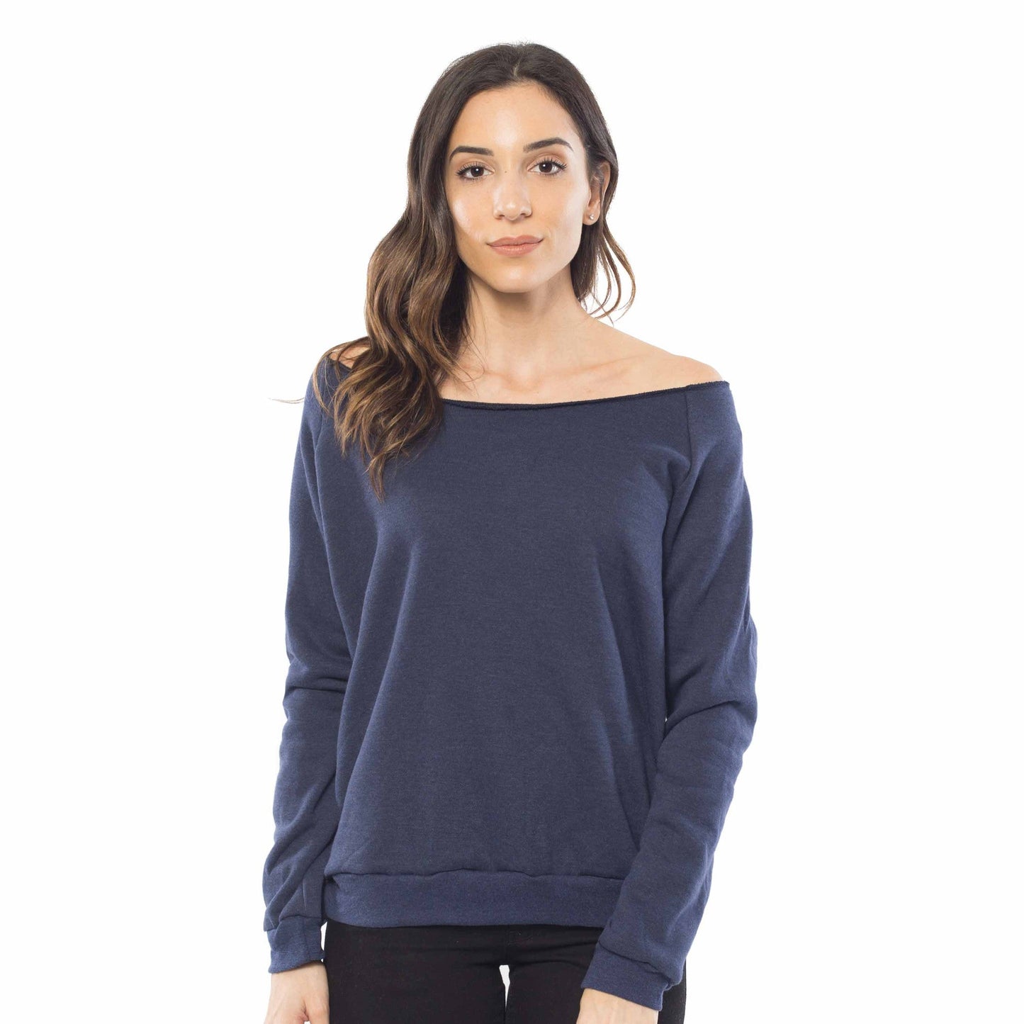 Off Shoulder Pullover Sweatshirt