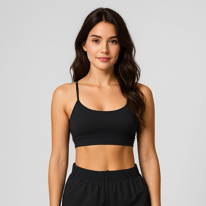 Black Women's Sports Bra