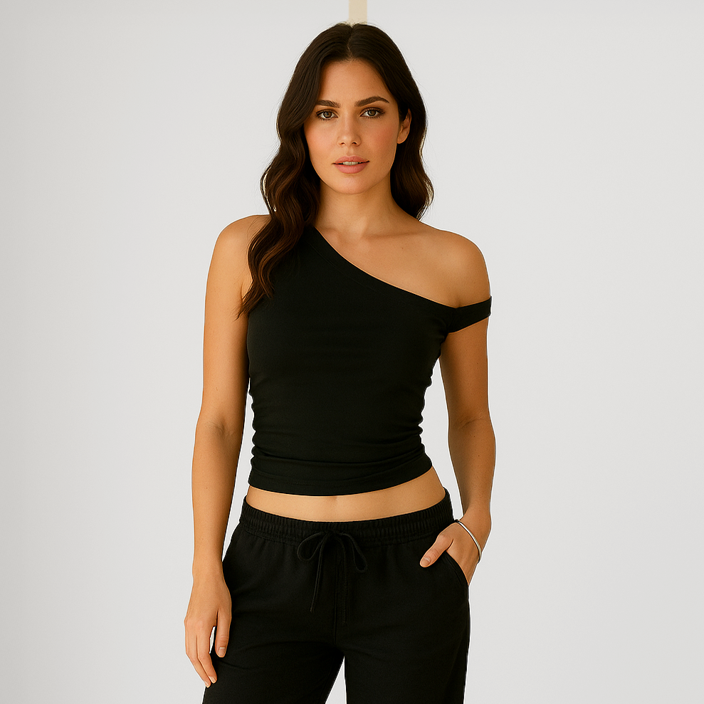One Shoulder Asymmetrical Tank