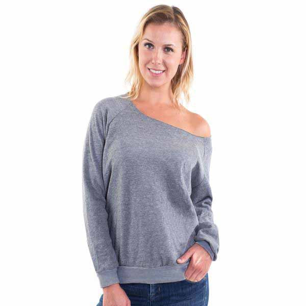 Off Shoulder Pullover Sweatshirt